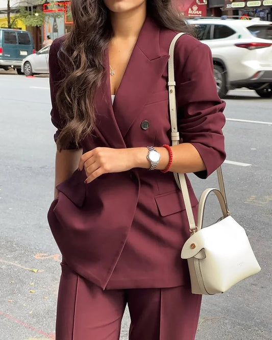 Burgundy Blazer